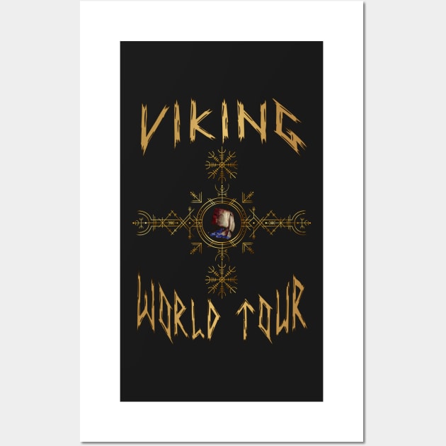 Viking World Tour-Viking t-shirt Wall Art by KrasiStaleva